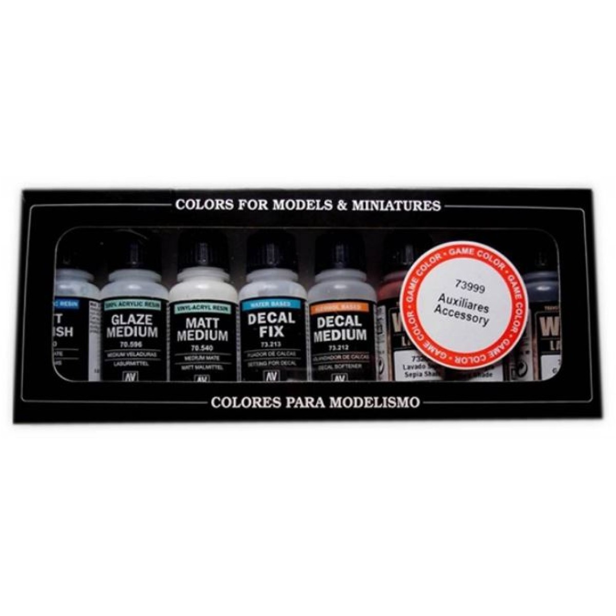Vallejo Auxiliary Acrylic Paint Set (8 x 17ml)